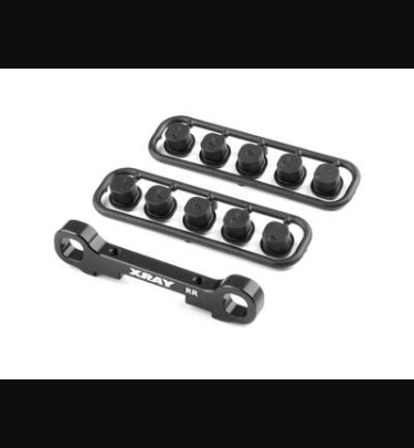 Xray - Xray Spare Parts GT'23 ALU REAR LOWER SUSP. HOLDER - REAR - SQUARE ADJ. ROLL-C. - XR353332