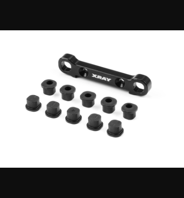 Xray - Xray Spare Parts XB8 ALU REAR LOWER SUSP. HOLDER FOR SEMI-SPLIT BULKHEAD - REAR - XR353334