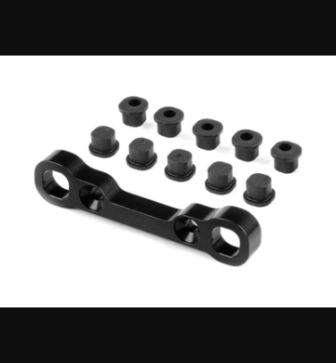 Xray - Xray Spare Parts XB8 ALU REAR EXTRA LOWER SUSP. HOLDER FOR SEMI-SPLIT BULKHEAD - FRONT - XR353337