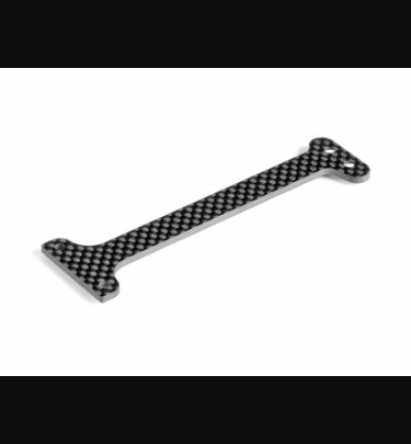 Xray - Xray Spare Parts GTX CARBON CENTER MOUNTING REAR BRACE - SHORT - FLAT CHASSIS - XR354258