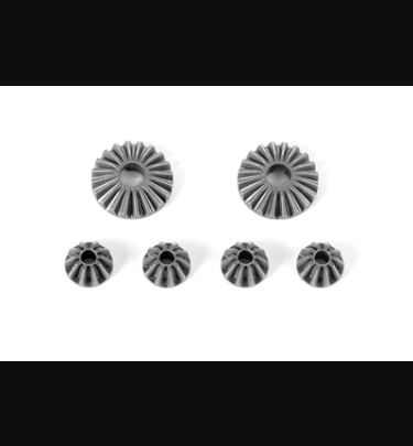 Xray - Xray Spare Parts STEEL DIFF BEVEL & SATELLITE GEARS - V2 (2+4) - XR355031