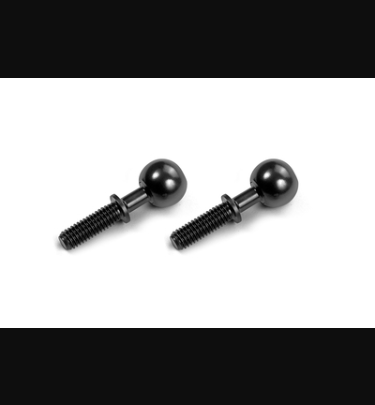 Xray - Xray Spare Parts ALU PIVOT BALL 13.7MM WITH STEEL SCREW (2) - XR357251