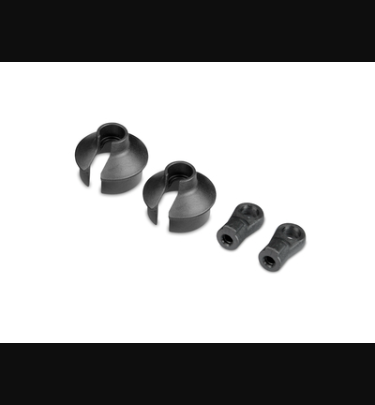 Xray - Xray Spare Parts COMPOSITE SHOCK PARTS WITH KEYED BALL JOINTS - XR358021