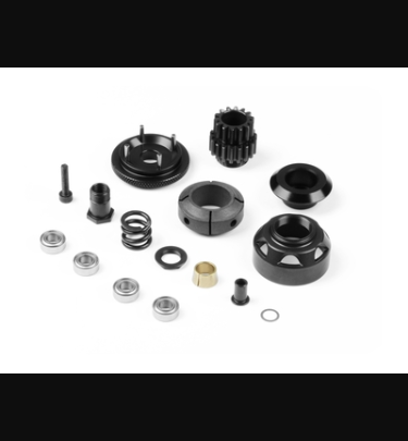 Xray - Xray Spare Parts GT 4-SHOE ALU CLUTCH - COMPLETE SET - XR358403