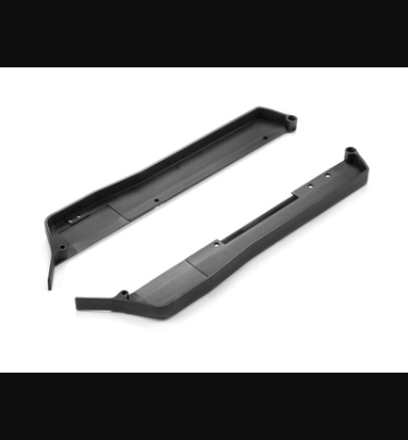 Xray - Xray Spare Parts COMPOSITE CHASSIS SIDE GUARDS L+R - NARROW FRONT - V2 - XR361277-H