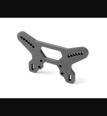 Xray - Xray Spare Parts GRAPHITE SHOCK TOWER FOR HS BULKHEAD - FRONT - 3.5MM - WIDER - XR362088