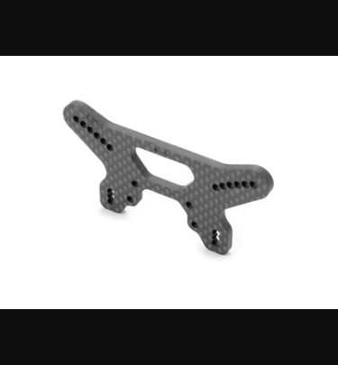 Xray - Xray Spare Parts CARBON SHOCK TOWER FOR HS BULKHEAD - 2 DOTS - FRONT - XR362089