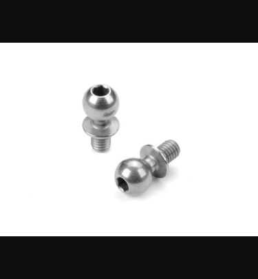 Xray - Xray Spare Parts HARD STEEL BALL END 5.4MM WITH 4MM THREAD - NICKEL COATED (2) - XR362654