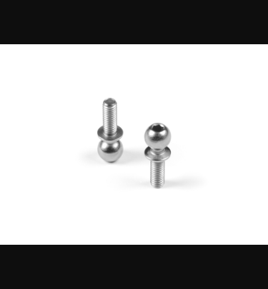 Xray - Xray Spare Parts HARD STEEL BALL END 5.4MM WITH 8MM THREAD - NICKEL COATED (2) - XR362658