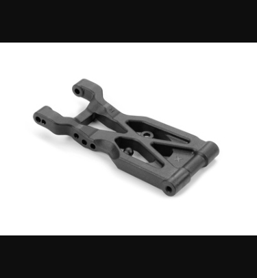 Xray - Xray Spare Parts COMPOSITE SUSPENSION ARM REAR LOWER RIGHT - 3-HOLE - GRAPHITE - XR363114-G