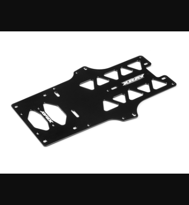Xray - Xray Spare Parts X12'23 ALU FLEX CHASSIS 2.0MM - 7075 T6 - XR371120