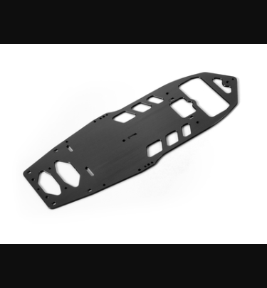 Xray - Xray Spare Parts X12 ALU 1-PIECE CHASSIS 2.0MM - SWISS 7075 T6 - XR371122