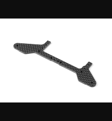 Xray - Xray Spare Parts X12 CARBON REAR POD LOWER PLATE FOR 1-PIECE CHASSIS - FRONT - XR371166