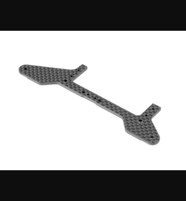 Xray - Xray Spare Parts X1 CARBON REAR POD LOWER PLATE FOR 1-PIECE CHASSIS - FRONT - XR371168