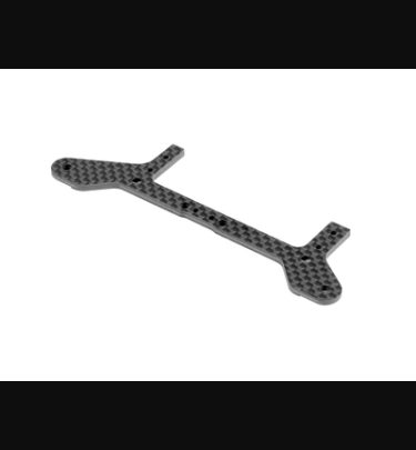 Xray - Xray Spare Parts X10 CARBON REAR POD LOWER PLATE FOR 1-PIECE CHASSIS - FRONT - XR371172