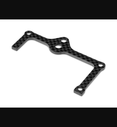 Xray - Xray Spare Parts X10 CARBON REAR POD LOWER PLATE FOR 1-PIECE CHASSIS - REAR - XR371173