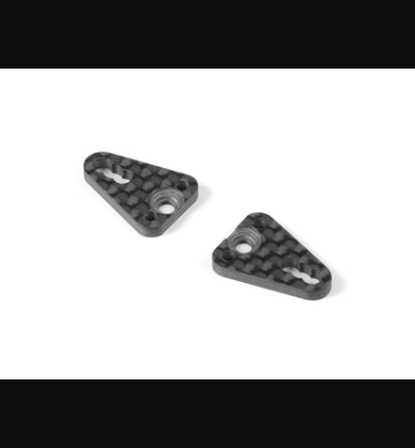 Xray - Xray Spare Parts CARBON PLATE FOR SIDE LINK WITH 2 PINS (2) - XR371187