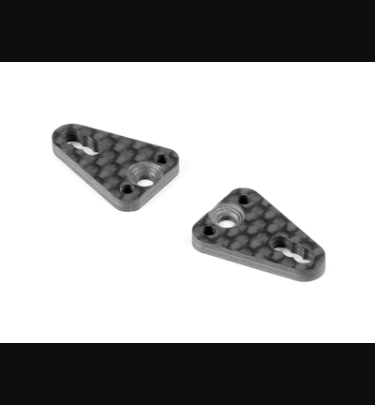 Xray - Xray Spare Parts X1 CARBON PLATE FOR SIDE LINK WITH 2 PINS (2) - XR371188