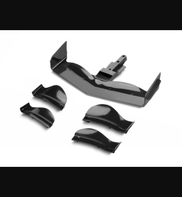 Xray - Xray Spare Parts X1 COMPOSITE ADJUSTABLE FRONT WING - WHITE - FLAT DESIGN - XR371204