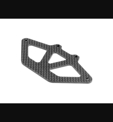 Xray - Xray Spare Parts X10 CARBON BUMPER LOWER HOLDER FOR 1-PIECE CHASSIS - XR371214