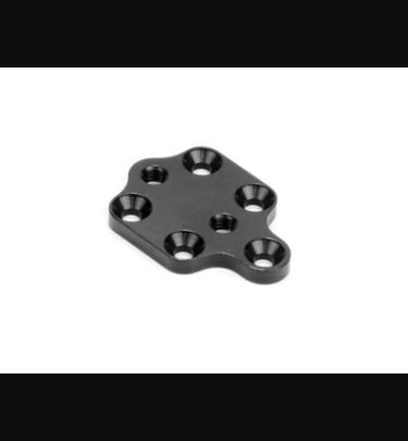 Xray - Xray Spare Parts X1 ALU BALL-BEARING ANTI-ROLL BAR HOLDER PLATE - BLACK - XR371291
