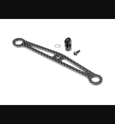 Xray - Xray Spare Parts X12 CARBON LOWER SUSPENSION ARM PLATE +1MM FOR 1-PIECE CHASSIS - XR372141