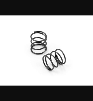 Xray - Xray Spare Parts FRONT COIL SPRING FOR 4MM PIN C=1.1 - BLACK (2) - XR372190