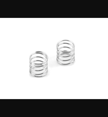 Xray - Xray Spare Parts FRONT COIL SPRING FOR 4MM PIN C=0.9 - SILVER (2) - XR372191