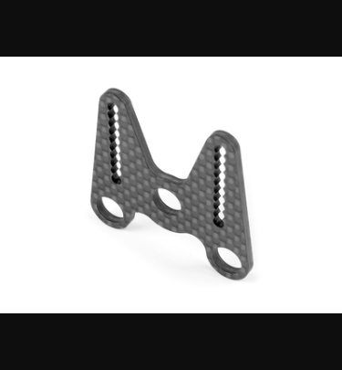 Xray - Xray Spare Parts X1 CARBON REAR WING MOUNT FOR 1-PIECE CHASSIS - XR373057