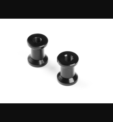 Xray - Xray Spare Parts ALU REAR BRACE MOUNT 9MM - BLACK (2) - XR373076