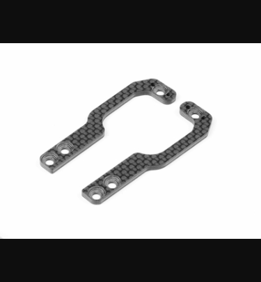 Xray - Xray Spare Parts X1'23 GRAPHITE REAR WING HOLDER SIDE PLATE 2.5MM (L+R) - XR373526