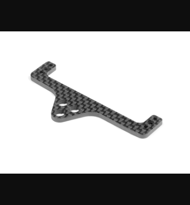 Xray - Xray Spare Parts X10 CARBON REAR POD UPPER PLATE FOR 1-PIECE CHASSIS - XR373560