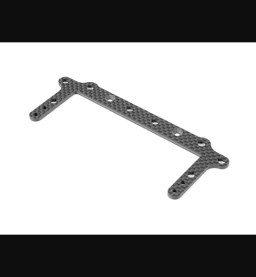 Xray - Xray Spare Parts X1 CARBON REAR BRACE FOR 1-PIECE CHASSIS - XR376113