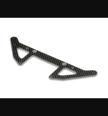 Xray - Xray Spare Parts X10 CARBON REAR BRACE FOR 1-PIECE CHASSIS - XR376114