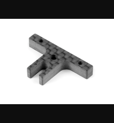 Xray - Xray Spare Parts X1 CARBON MIDDLE BATTERY BACKSTOP FOR 1-PIECE CHASSIS - XR376136