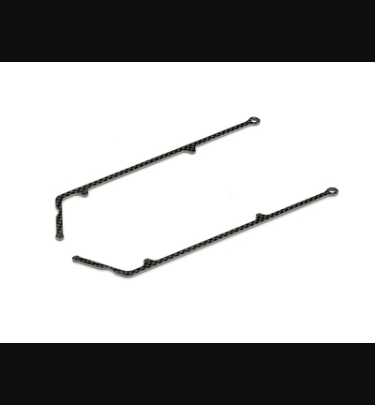 Xray - Xray Spare Parts X10 CARBON SIDE BRACE FOR 1-PIECE CHASSIS (2) - XR376323