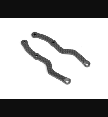 Xray - Xray Spare Parts X1'21 SIDE BRACE - GRAPHITE 2.5MM - RIGHT & LEFT - XR376324