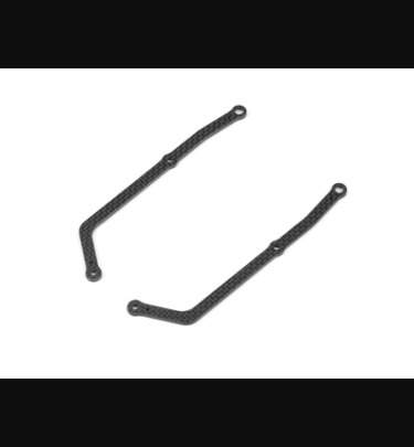Xray - Xray Spare Parts X12'22 GRAPHITE SIDE BRACE 2.5MM - RIGHT & LEFT - XR376326