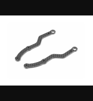 Xray - Xray Spare Parts X1'23 SIDE BRACE - GRAPHITE 2.5MM - RIGHT & LEFT - XR376328