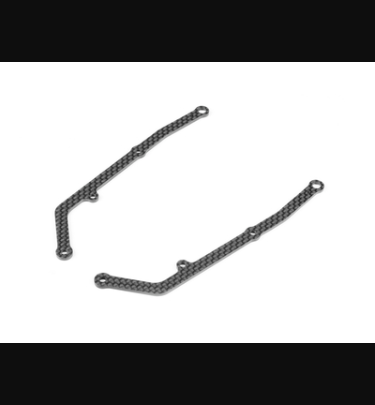Xray - Xray Spare Parts X12 GRAPHITE SIDE BRACE 2.0MM - THINNER - RIGHT & LEFT - XR376334
