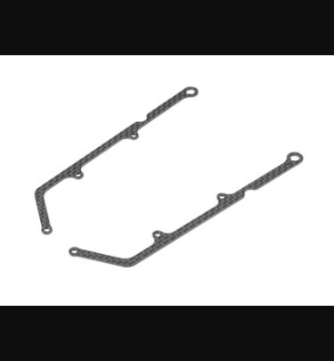 Xray - Xray Spare Parts X12 CARBON SIDE BRACE FOR 1-PIECE CHASSIS 1.6MM (2) - XR376335