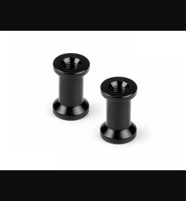 Xray - Xray Spare Parts ALU MOUNT 10.8MM - BLACK (2) - XR376364-C