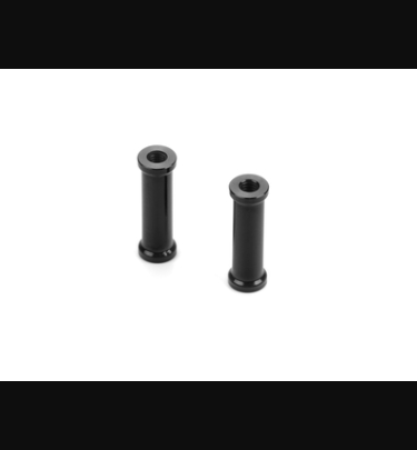 Xray - Xray Spare Parts ALU MOUNT 15.5MM WITH M2.5 THREAD - BLACK (2) - XR376382