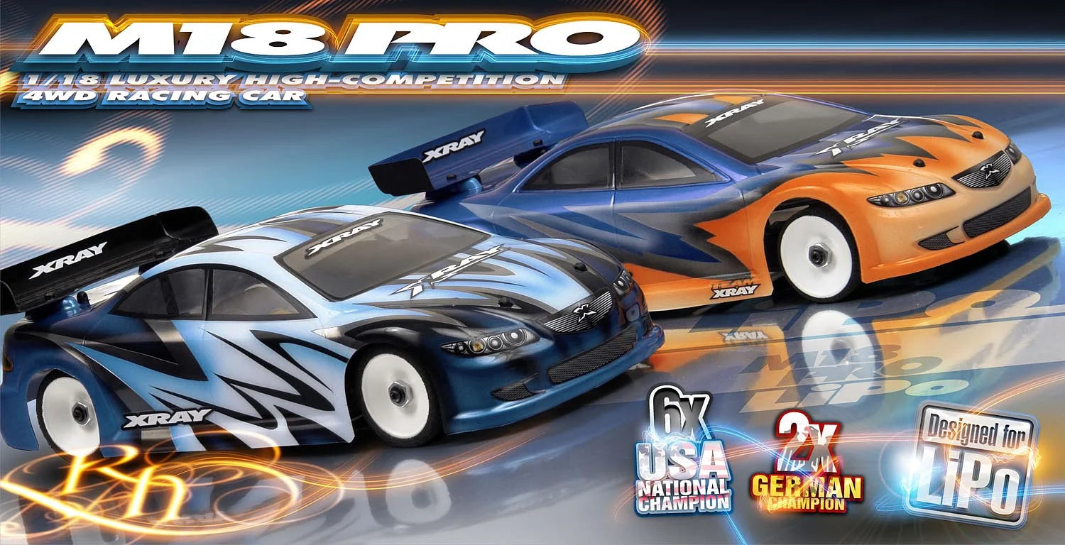 Xray - M18 PRO LiPo - 4WD SHAFT DRIVE 1/18 MICRO CAR KIT - XR380003