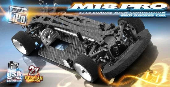 Xray - M18 PRO LiPo - 4WD SHAFT DRIVE 1/18 MICRO CAR KIT - XR380003