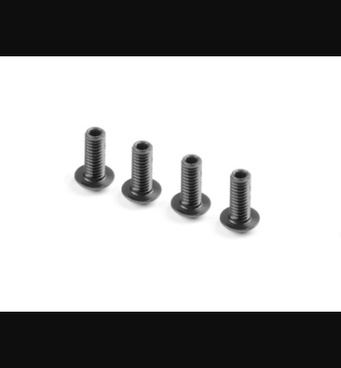 Xray - Xray Spare Parts HEX SCREW SH M4x10 WITH HEX FROM BOTTOM (4) - XR902409