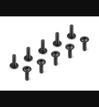 Xray - Xray Spare Parts HEX SCREW FLANGED SH M3x10 (10) - XR911310