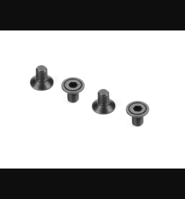 Xray - Xray Spare Parts HEX SCREW 110Ā° SFH M3x5 - CNC MACHINED - HUDY SPRING STEELā„¢ (4) - XR913305
