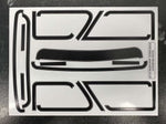 Kamtec - 1/12 MINI 756 Lexan Body With Spoiler & FREE Stickers - Fits all GT12 Minis Battcave / Kamtec / Mardave / Mini Assassin (CLEAR BODY) (160mm wide by 178mm wheelbase) (Standard Thickness)