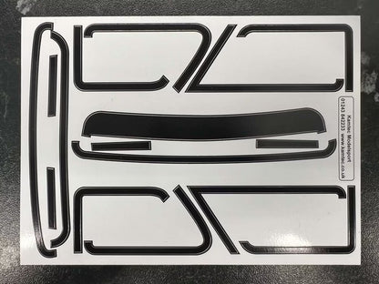 Kamtec - 1/12 MINI Manic 750 Lexan Body (No Wing) FREE Stickers - Fits all GT12 Minis Battcave / Kamtec / Mardave / Mini Assassin (CLEAR BODY) (160mm wide by 178mm wheelbase) (Standard Thickness) (No Spoiler)